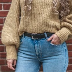 Thursday Boots - Accessories Women's Classic Leather Belt | Black