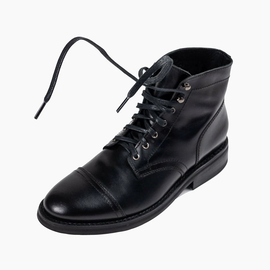 Thursday Boots - Accessories Flat Waxed Cotton Laces | Black Accessories & Apparel 4 Thursday Boots - Accessories Flat Waxed Cotton Laces | Black Accessories & Apparel