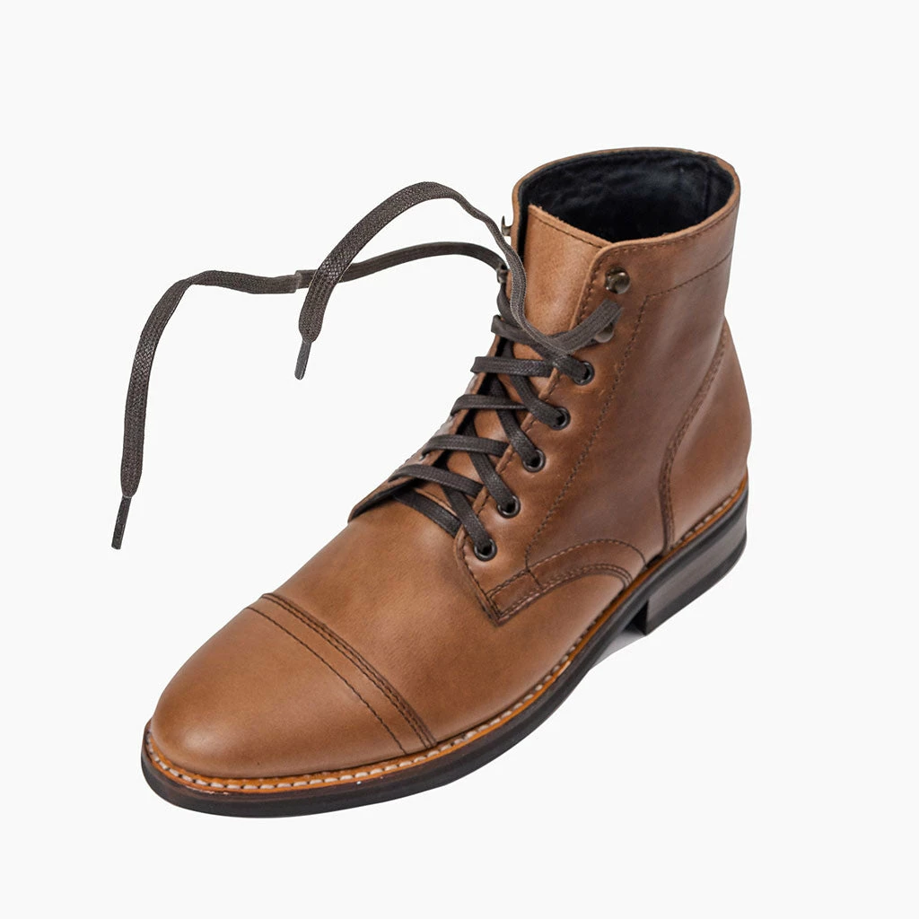 Thursday Boots - Accessories Flat Waxed Cotton Laces | Brown 4 Thursday Boots - Accessories Flat Waxed Cotton Laces | Brown