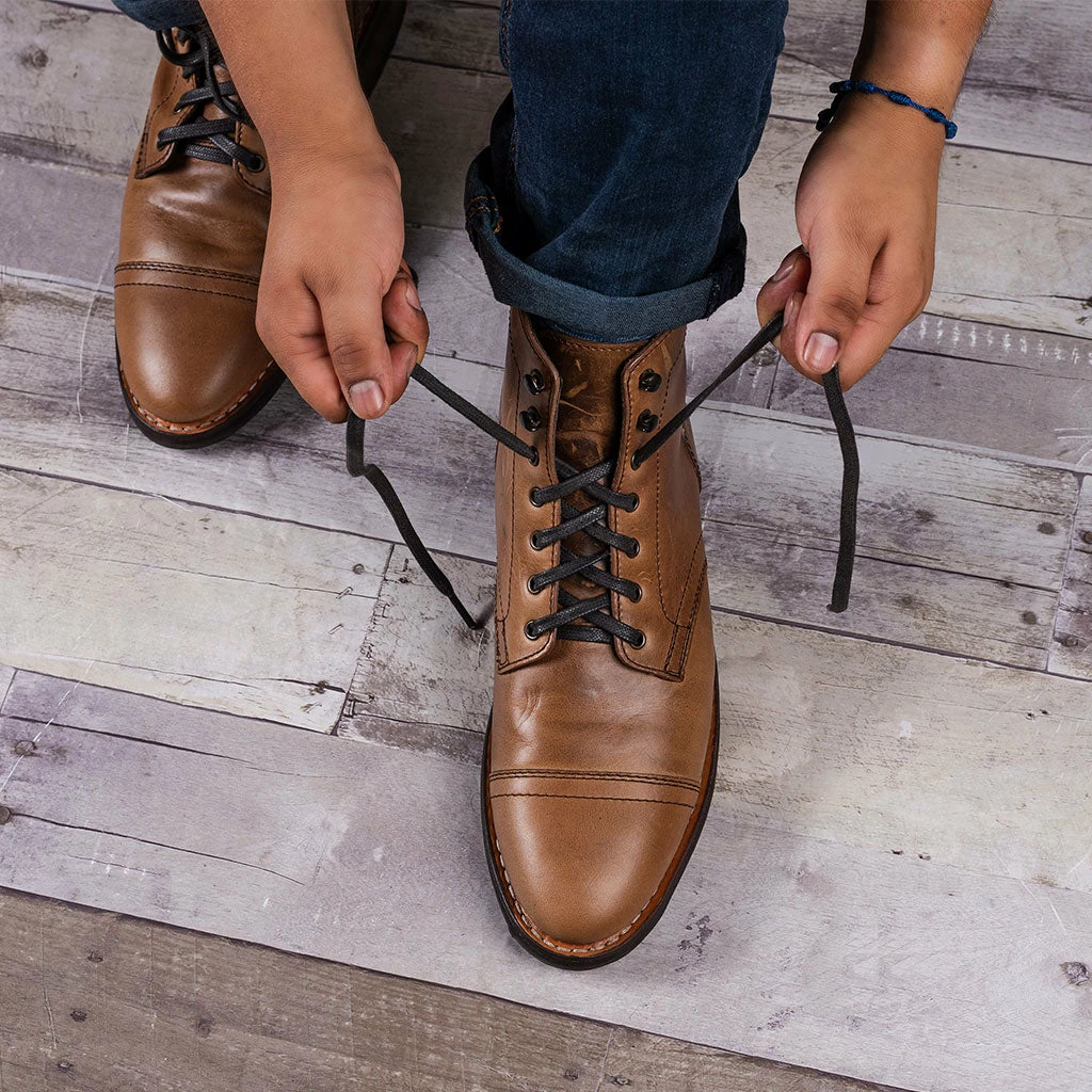 Thursday Boots - Accessories Flat Waxed Cotton Laces | Brown 6 Thursday Boots - Accessories Flat Waxed Cotton Laces | Brown