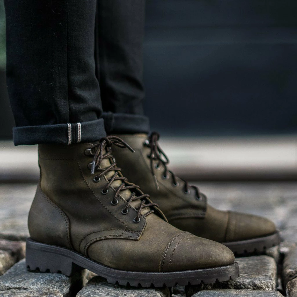 Thursday Boots - Men's Captain | Dark Olive Matte 7 Thursday Boots - Men's Captain | Dark Olive Matte