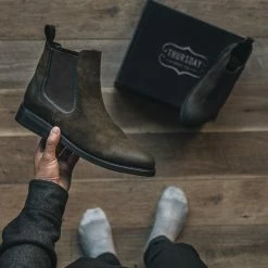 Thursday Boots - Men's Duke | Dark Olive Suede