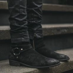 Thursday Boots - Men's Harness | Black Suede