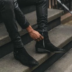 Thursday Boots - Men's Harness | Black Suede