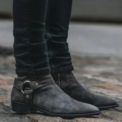 Thursday Boots - Men's Harness | Grey Suede