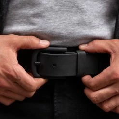 Thursday Boots - Accessories Men's Heritage Leather Belt | Black Matte 11 Thursday Boots - Accessories Men's Heritage Leather Belt | Black Matte