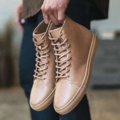 Thursday Boots - Men's Sneakers Premier High Top | Natural Vachetta