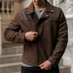 Thursday - Men's Jackets Motorcycle Jacket | Tobacco