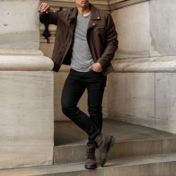 Thursday - Men's Jackets Motorcycle Jacket | Tobacco