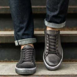 Thursday Boots - Men's Sneakers Premier Low Top | Distressed Grey