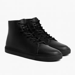 Thursday Boots - Men's Sneakers Premier High Top | Black Vachetta