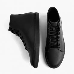 Thursday Boots - Men's Sneakers Premier High Top | Black Vachetta