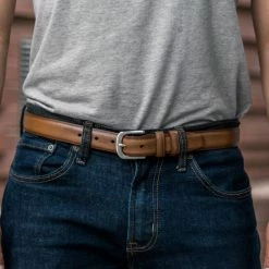 Thursday Boots - Accessories Accessories & Apparel Men's Refined Leather Belt | Toffee