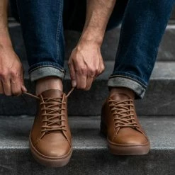 Thursday Boots - Men's Sneakers Premier Low Top | Hickory Vachetta