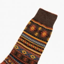 Thursday Boots - Accessories Men's Sodello Southern Sun Sock | Umber Socks