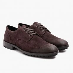 Thursday Boots - Men's Shoes Statesman - Lug Sole | Charcoal Dress Shoes