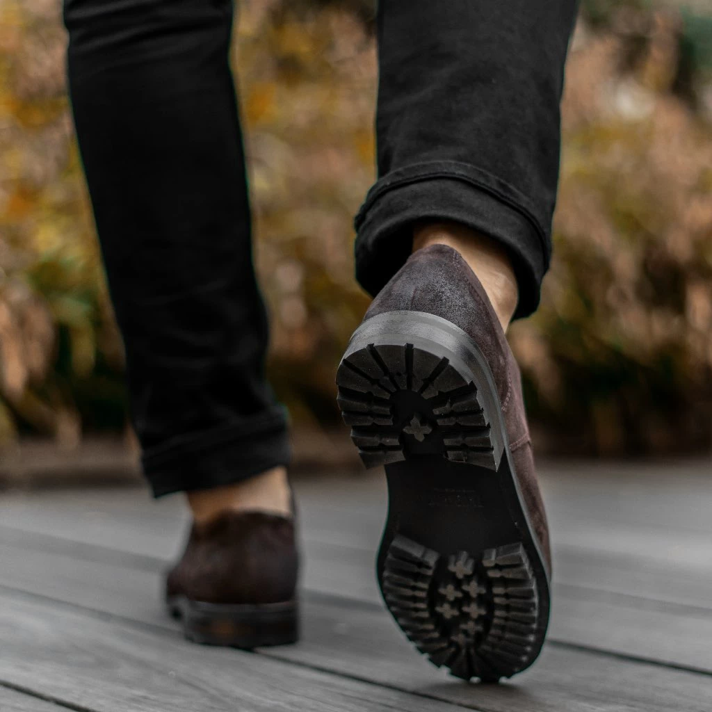 Thursday Boots - Men's Shoes Statesman - Lug Sole | Charcoal Dress Shoes 8 Thursday Boots - Men's Shoes Statesman - Lug Sole | Charcoal Dress Shoes