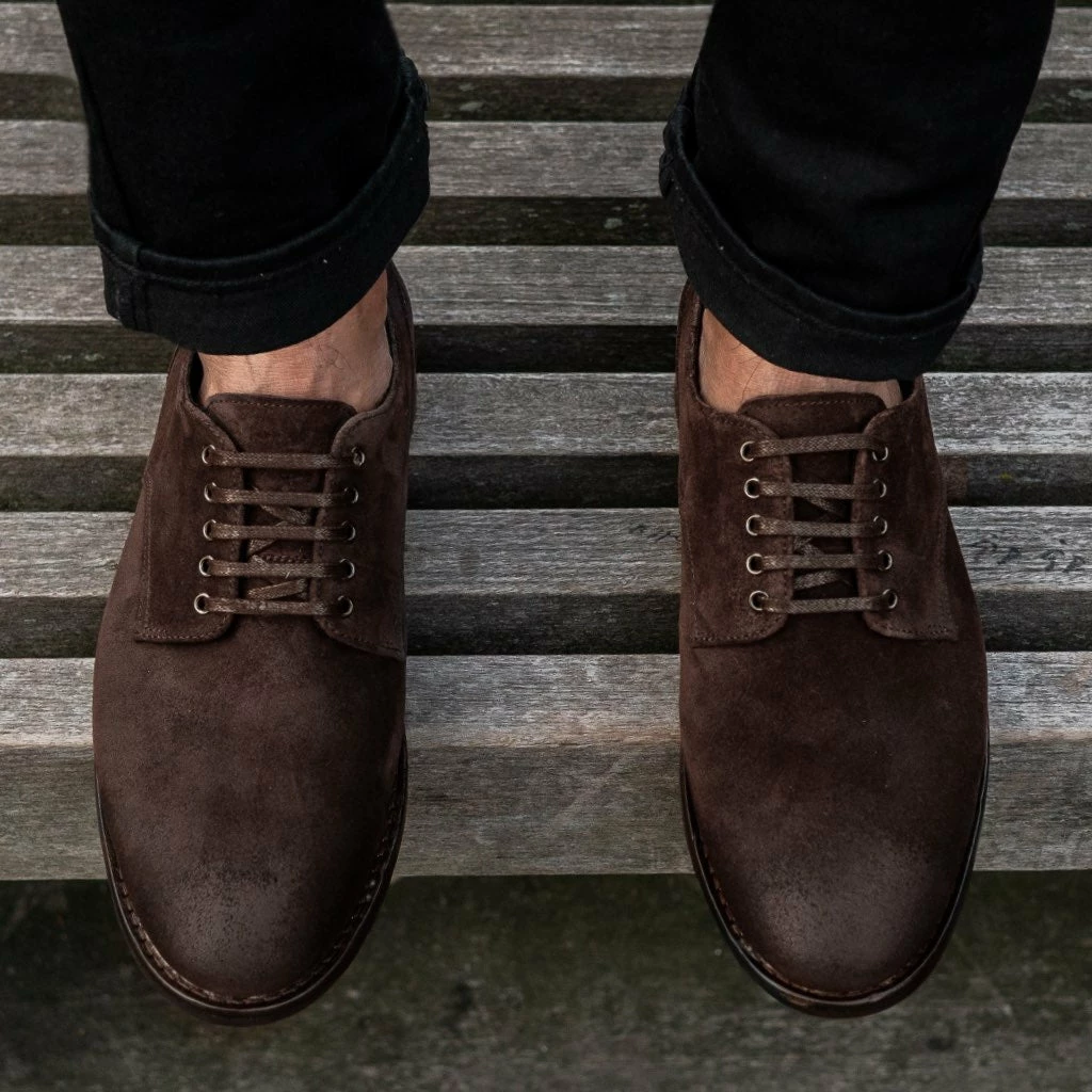 Thursday Boots - Men's Shoes Statesman - Lug Sole | Charcoal Dress Shoes 9 Thursday Boots - Men's Shoes Statesman - Lug Sole | Charcoal Dress Shoes