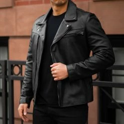 Thursday - Men's Jackets Motorcycle Jacket | Black