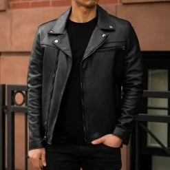 Thursday - Men's Jackets Motorcycle Jacket | Black