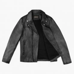 Thursday - Men's Jackets Motorcycle Jacket | Distressed Black