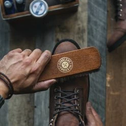 Thursday Boots - Accessories Cobbler's Choice Premium Shoe Brush | Brown Shoe Care & Laces