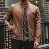 Thursday - Men's Jackets Racer Jacket | Natural