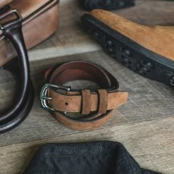 Thursday Boots - Accessories Men's Refined Leather Belt | Cognac Suede Belts & Wallets 15 Thursday Boots - Accessories Men's Refined Leather Belt | Cognac Suede Belts & Wallets