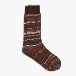 Thursday Boots - Accessories Men's Sodello Verona Sock | Bear Brown Socks