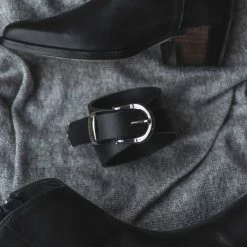 Thursday Boots - Accessories Women's Western Leather Belt | Black