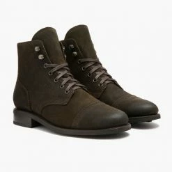 Thursday Boots - Women's Captain | Dark Olive Suede