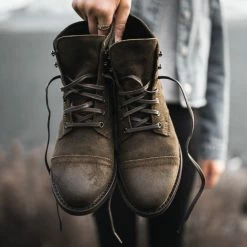 Thursday Boots - Women's Captain | Dark Olive Suede