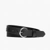 Thursday Boots - Accessories Women's Circle Leather Belt | Black 2 Thursday Boots - Accessories Women's Circle Leather Belt | Black