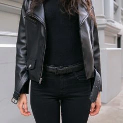 Thursday Boots - Accessories Women's Classic Leather Belt | Black Matte 13 Thursday Boots - Accessories Women's Classic Leather Belt | Black Matte