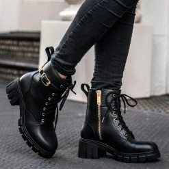 Thursday Boots - Women's Coda | Black & Gold 15 Thursday Boots - Women's Coda | Black & Gold