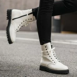 Thursday Boots - Women's Combat | Ecru