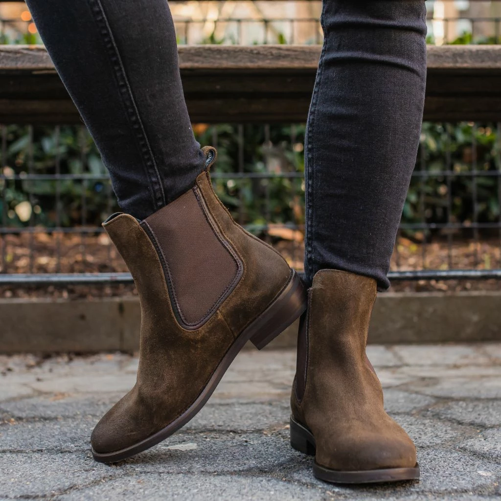 Thursday Boots - Women's Duchess | Dark Olive Suede 7 Thursday Boots - Women's Duchess | Dark Olive Suede