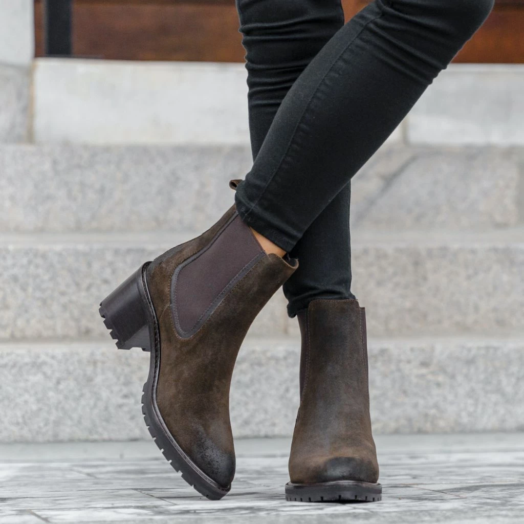 Thursday Boots - Women's Knockout | Dark Olive Suede 8 Thursday Boots - Women's Knockout | Dark Olive Suede