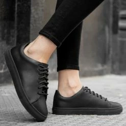 Thursday Boots - Women's Sneakers Women's Premier Low Top | Black Vachetta