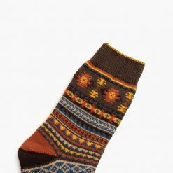 Thursday Boots - Accessories Women's Sodello Southern Sun Sock | Umber Socks