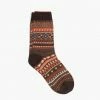 Thursday Boots - Accessories Women's Sodello Geo Sock | Burnt Crimson Socks
