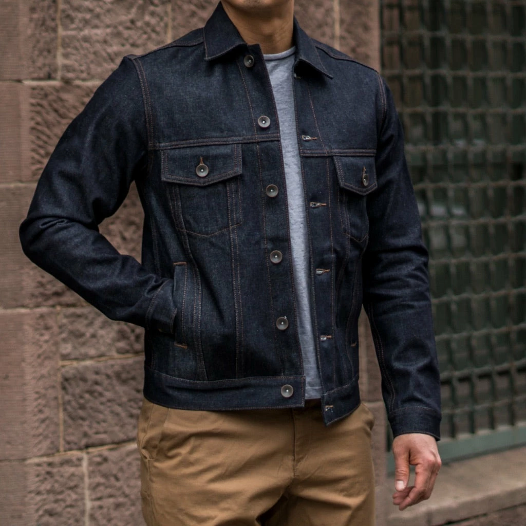 Thursday Threads - Unbranded Shirts & Pants Selvedge Denim Jacket | Indigo 7 Thursday Threads - Unbranded Shirts & Pants Selvedge Denim Jacket | Indigo