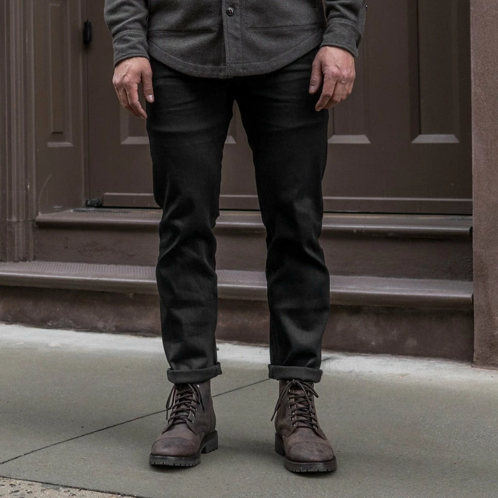 Thursday Threads - Unbranded Stretch Selvedge Tapered Jeans | Black Shirts & Pants 9 Thursday Threads - Unbranded Stretch Selvedge Tapered Jeans | Black Shirts & Pants