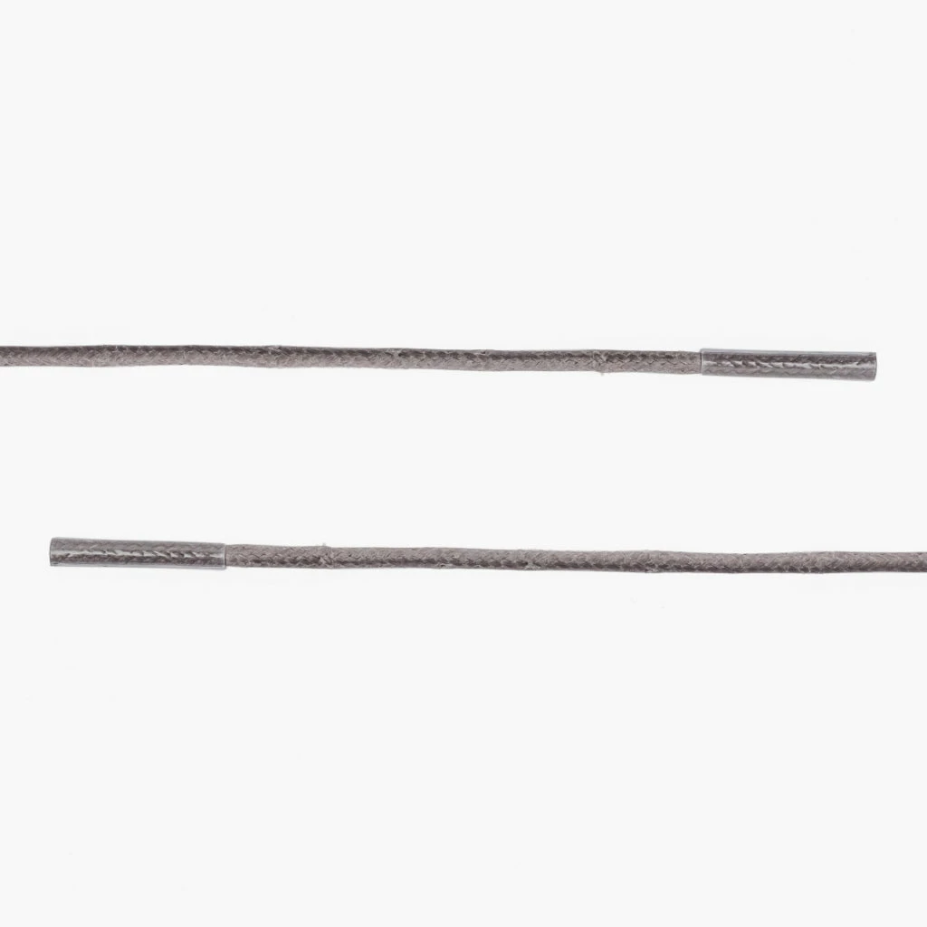 Thursday Boots - Accessories Shoe Care & Laces Round Waxed Cotton Laces | Grey 4 Thursday Boots - Accessories Shoe Care & Laces Round Waxed Cotton Laces | Grey