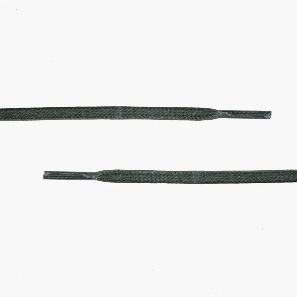 Thursday Boots - Accessories Flat Waxed Cotton Laces | Green 4 Thursday Boots - Accessories Flat Waxed Cotton Laces | Green