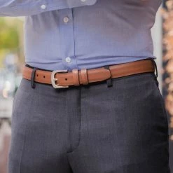 Thursday Boots - Accessories Belts & Wallets Men's Refined Leather Belt | Chestnut