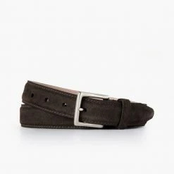 Thursday Boots - Accessories Women's Classic Leather Belt | Dark Olive Suede
