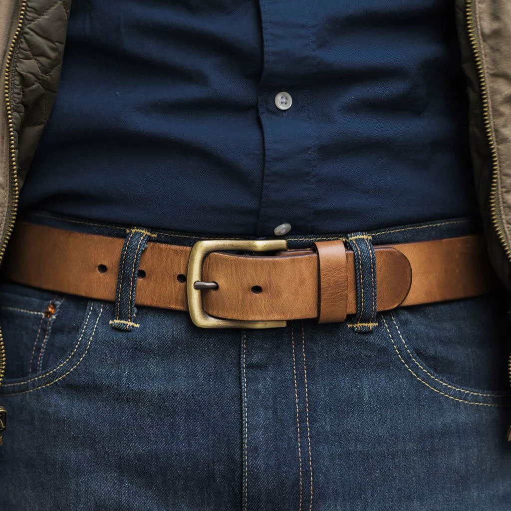 Thursday Boots - Accessories Men's Heritage Leather Belt | Natural Belts & Wallets 5 Thursday Boots - Accessories Men's Heritage Leather Belt | Natural Belts & Wallets